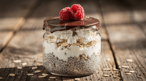 Pudding de chia aux flocons d'avoine